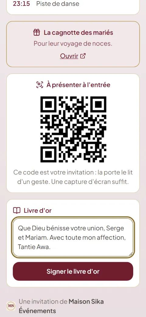 Le livre d’or